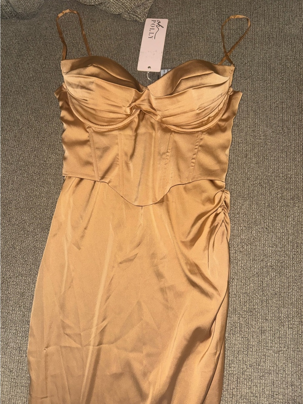OH POLLY bustier corset midi dress new with tags size - Picture 2 of 2